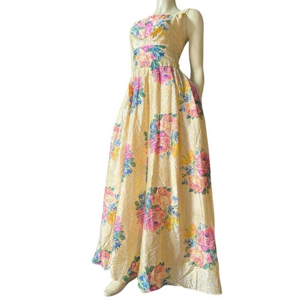 Non Signé / Unsigned Silk maxi dress - image 11