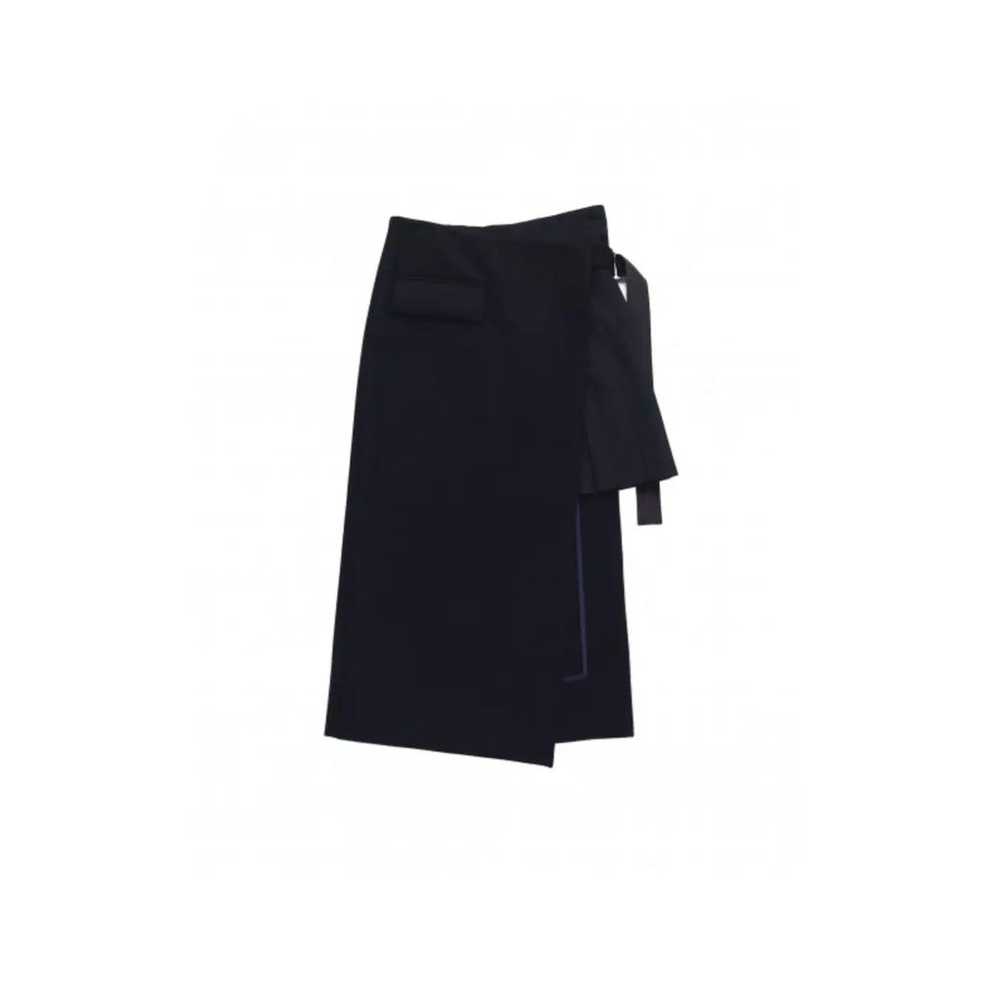 Sacai Wool mid-length skirt - image 7