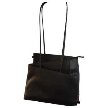 Non Signé / Unsigned Leather handbag - image 1