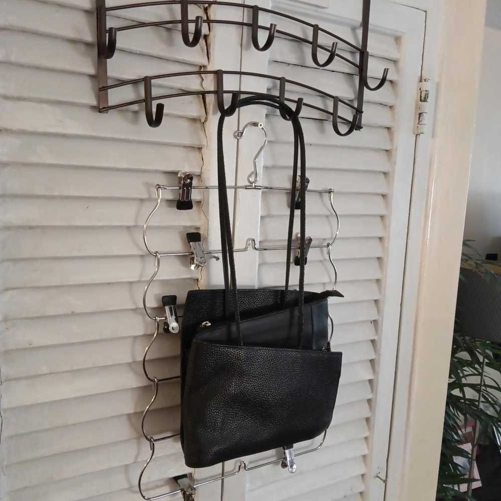 Non Signé / Unsigned Leather handbag - image 8