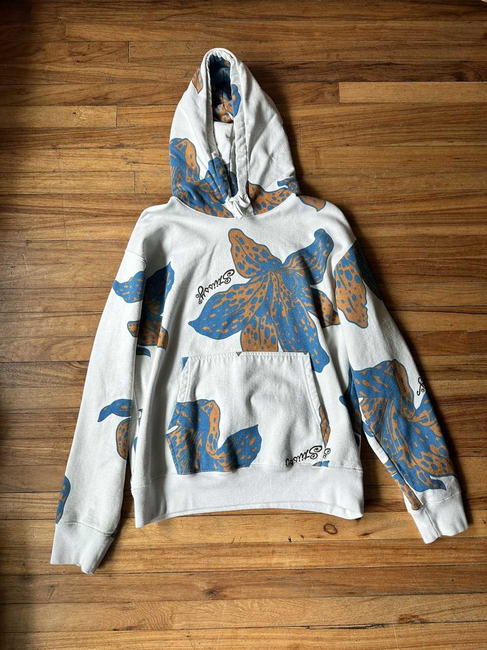 Stussy stussy floral hoodie - image 1