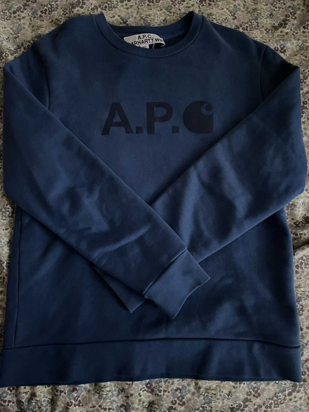 A.P.C. × Carhartt Wip Carhartt WIP x APC Blue Swe… - image 1