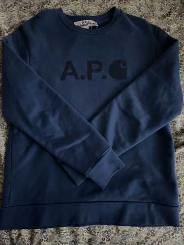 A.P.C. × Carhartt Wip Carhartt WIP x APC Blue Swe… - image 1