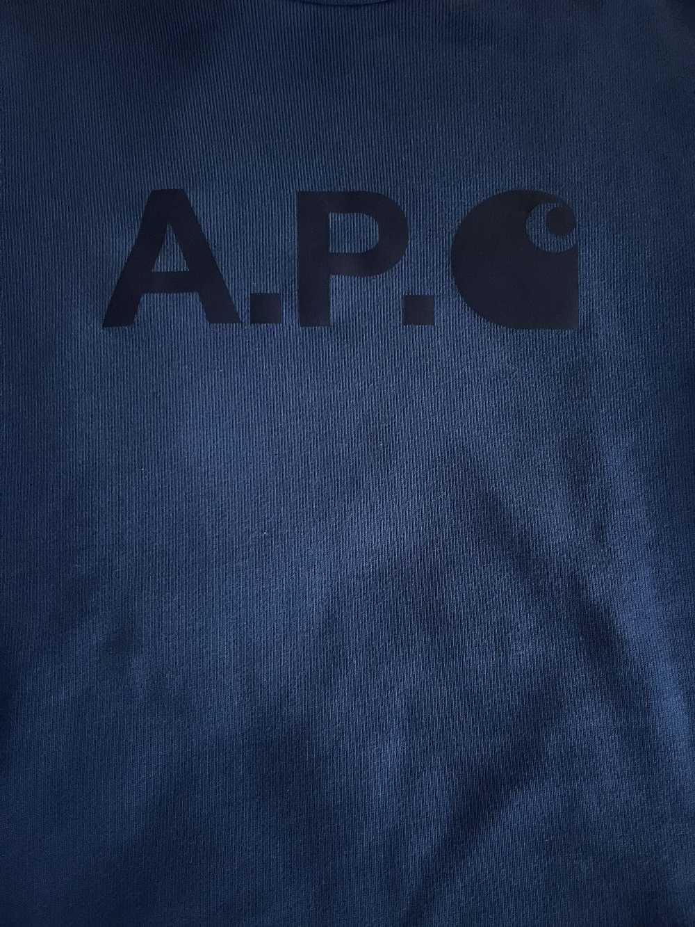 A.P.C. × Carhartt Wip Carhartt WIP x APC Blue Swe… - image 2