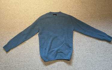 Howlin S 100% Pure Wool authentic Crewneck Gray Sweater Jumper Long Slv Pullover Scotland