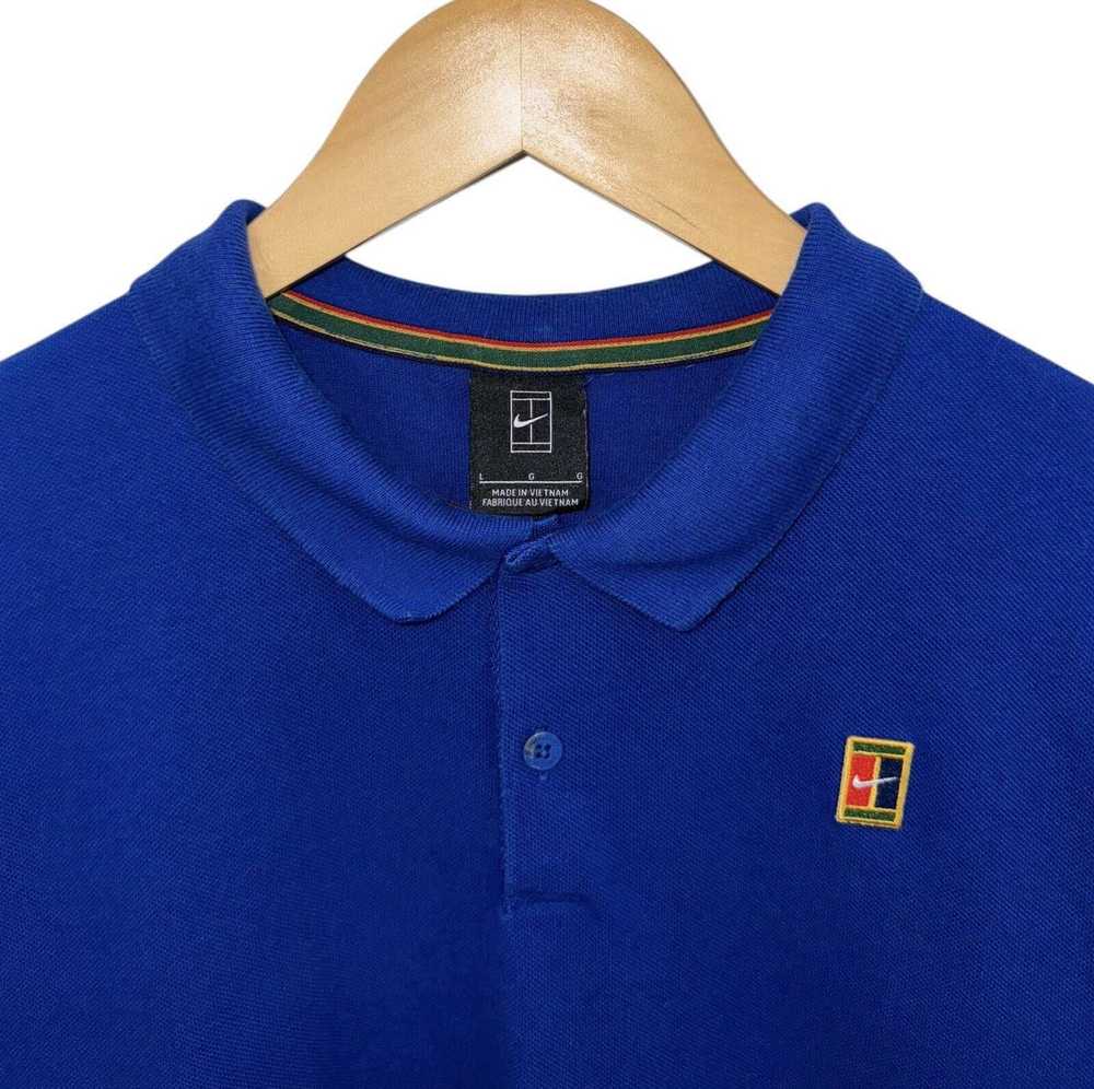 Nike Nike Court Tennis Royal Blue Polo Shirt Sz L - image 2