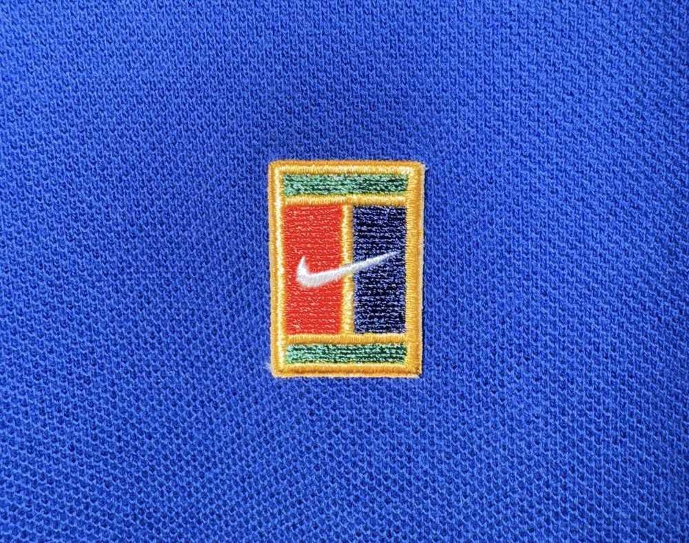 Nike Nike Court Tennis Royal Blue Polo Shirt Sz L - image 3