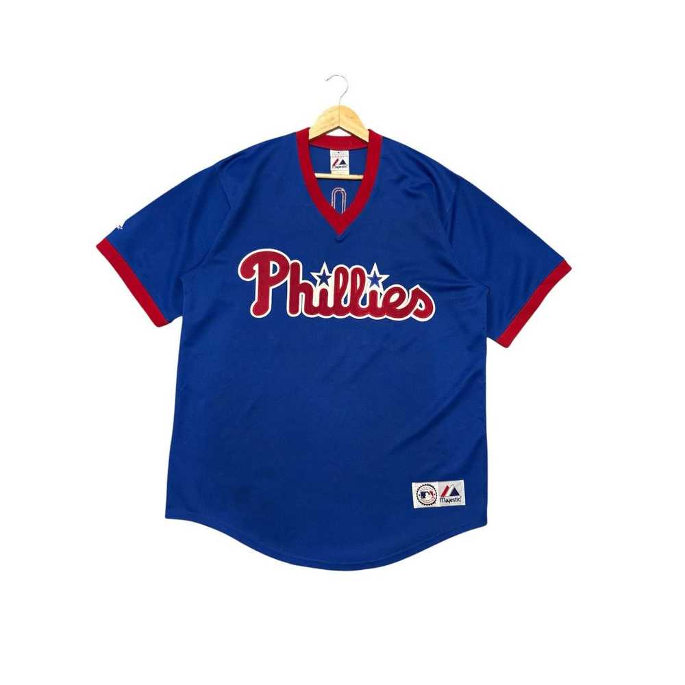 Jersey × Majestic × Vintage Vintage Phillies Maje… - image 1