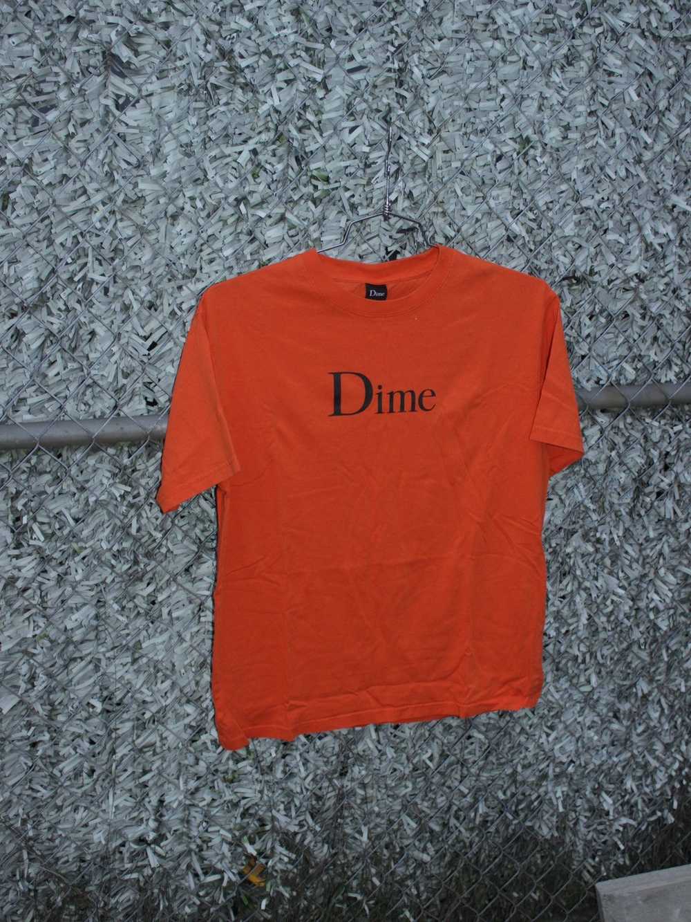 Dime Dime Logo T-Shirt - Orange - image 1