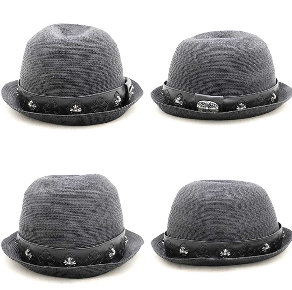 Chrome Hearts Chrome Hearts Straw Fedora - image 4