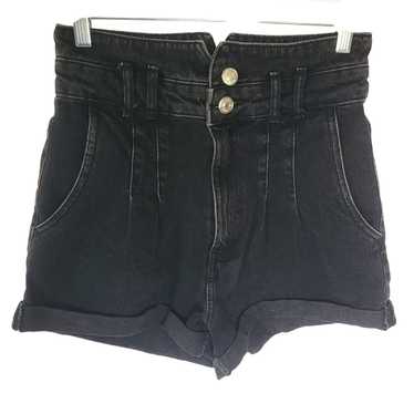 Zara Zara Black High-Waisted Women's Denim Shorts… - image 1