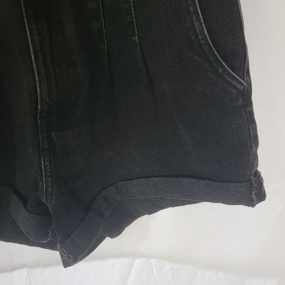 Zara Zara Black High-Waisted Women's Denim Shorts… - image 4