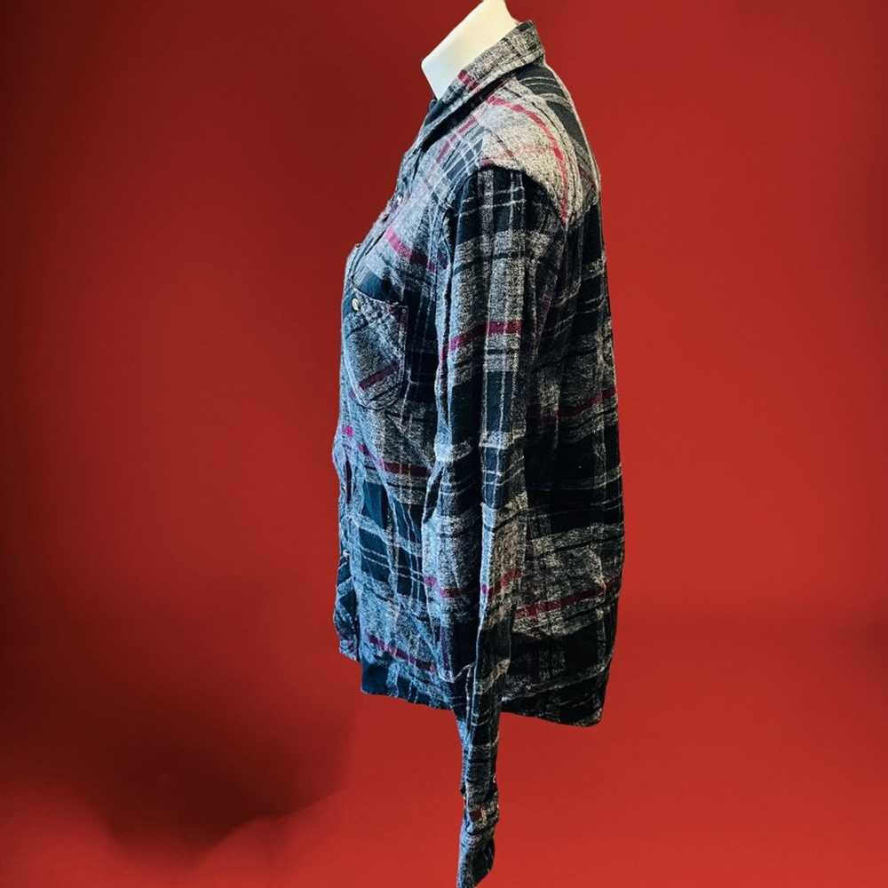 Other Super Soft Sexy Brushed Plaid Flannel Butto… - image 4