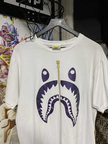 Bape glitter shark tee best sale