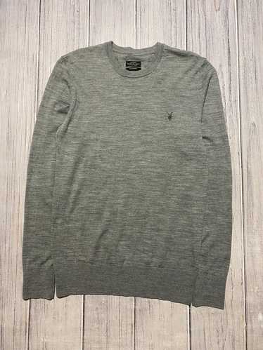 AllSaints Mode Merino Crew Light on sale Sweater Top Men's Sz Medium Gray Color L040323