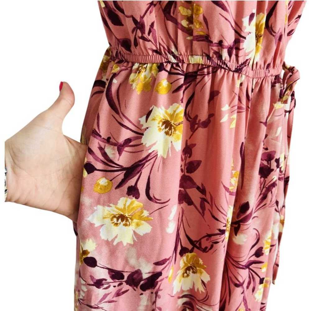 Other B.O.G Collective Pink Floral Flutter Sleeve… - image 10