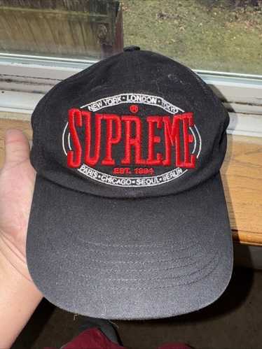 Supreme シュプリーム ハット 黒 M/L 3303325F0478 Supreme cap black - Gem