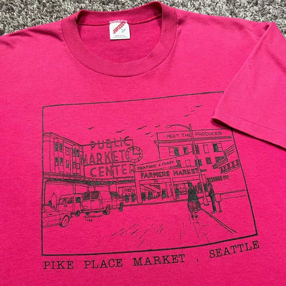 Jerzees × Tee Shirt × Vintage Vintage Seattle Shi… - image 2