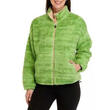 Other ZELOS Green Sherpa Fleece Full Zip Teddy Jac