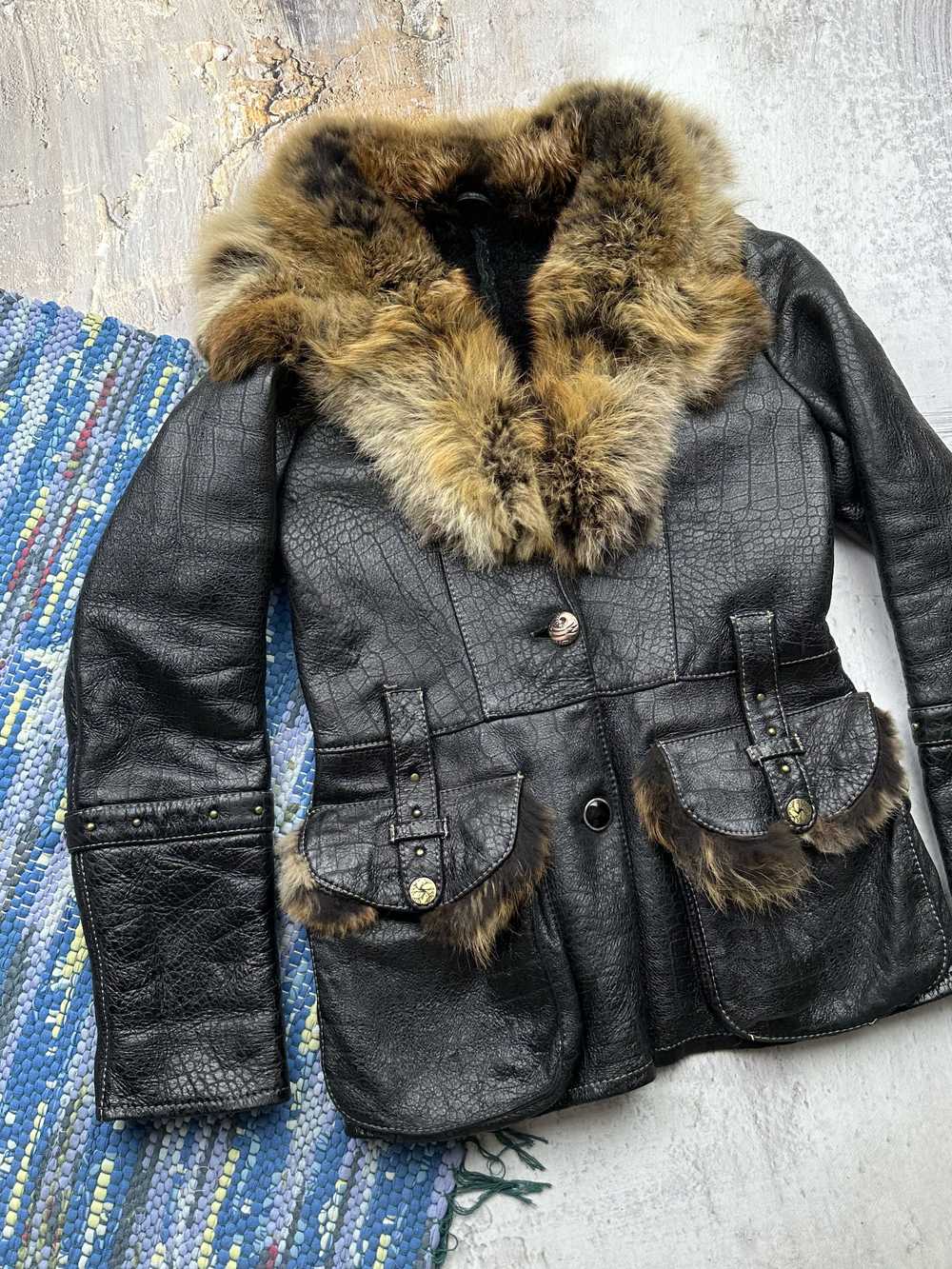 Mink Fur Coat × Sheepskin Coat × Vintage Vintage … - image 2