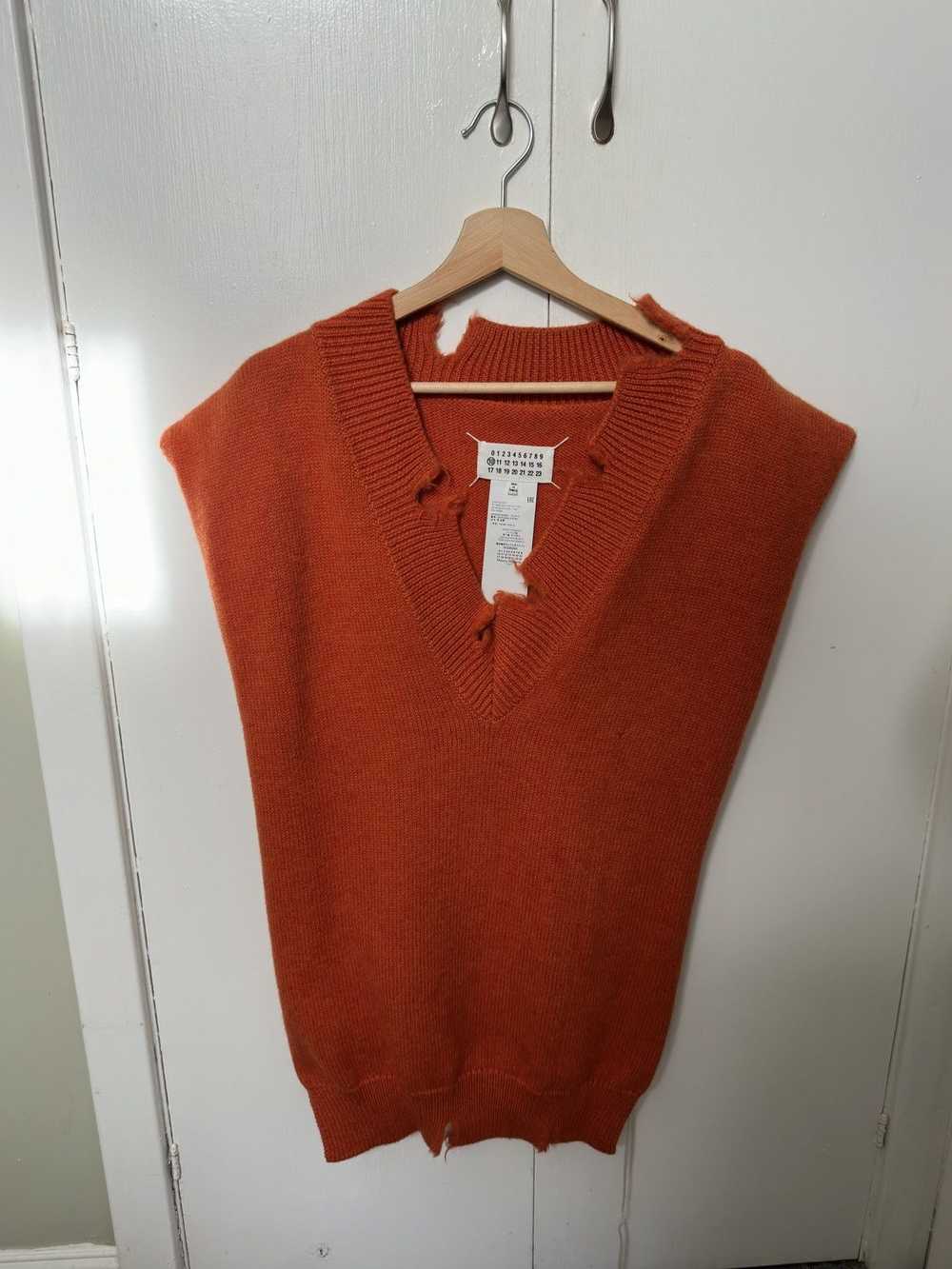 Maison Margiela Maison Margiela Orange Sweater Ve… - image 4