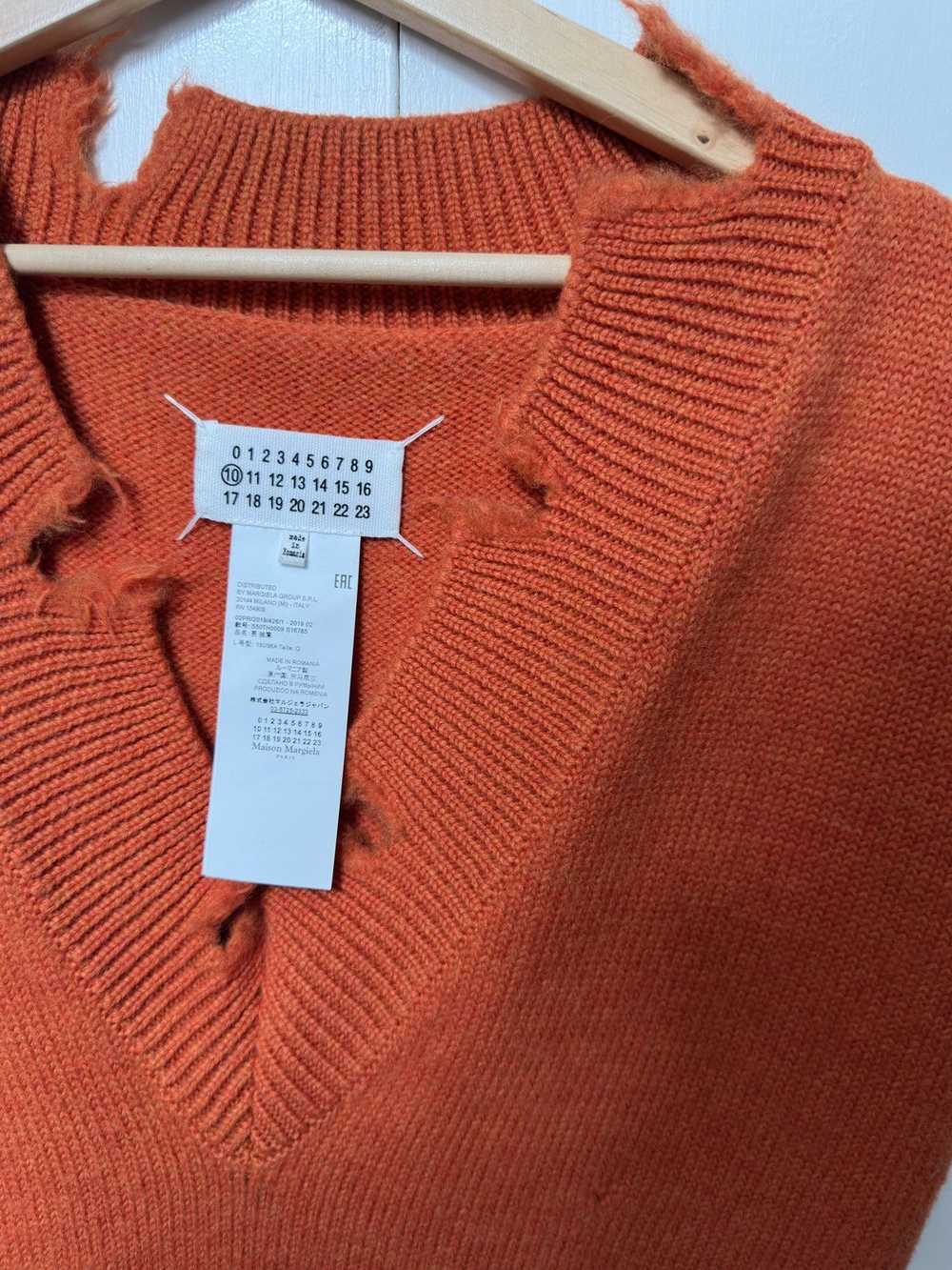 Maison Margiela Maison Margiela Orange Sweater Ve… - image 6