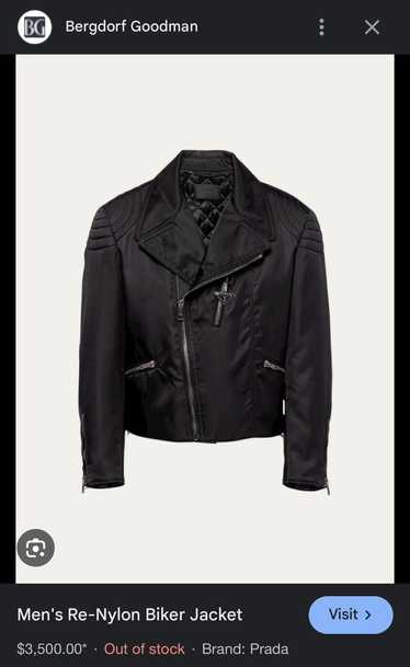 Prada Prada Re-Nylon Biker / Motorcycle Jacket