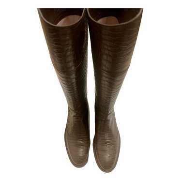 Fendi Leather riding boots - image 1