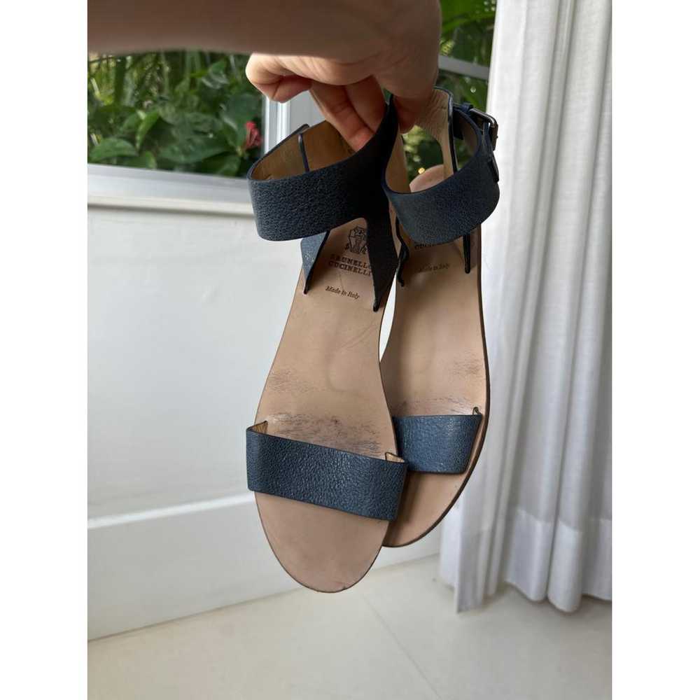 Brunello Cucinelli Leather sandal - image 7