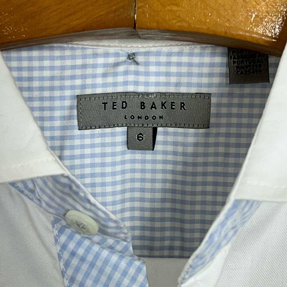 Ted Baker Ted Baker London Men'sWhite Blue 100% C… - image 4