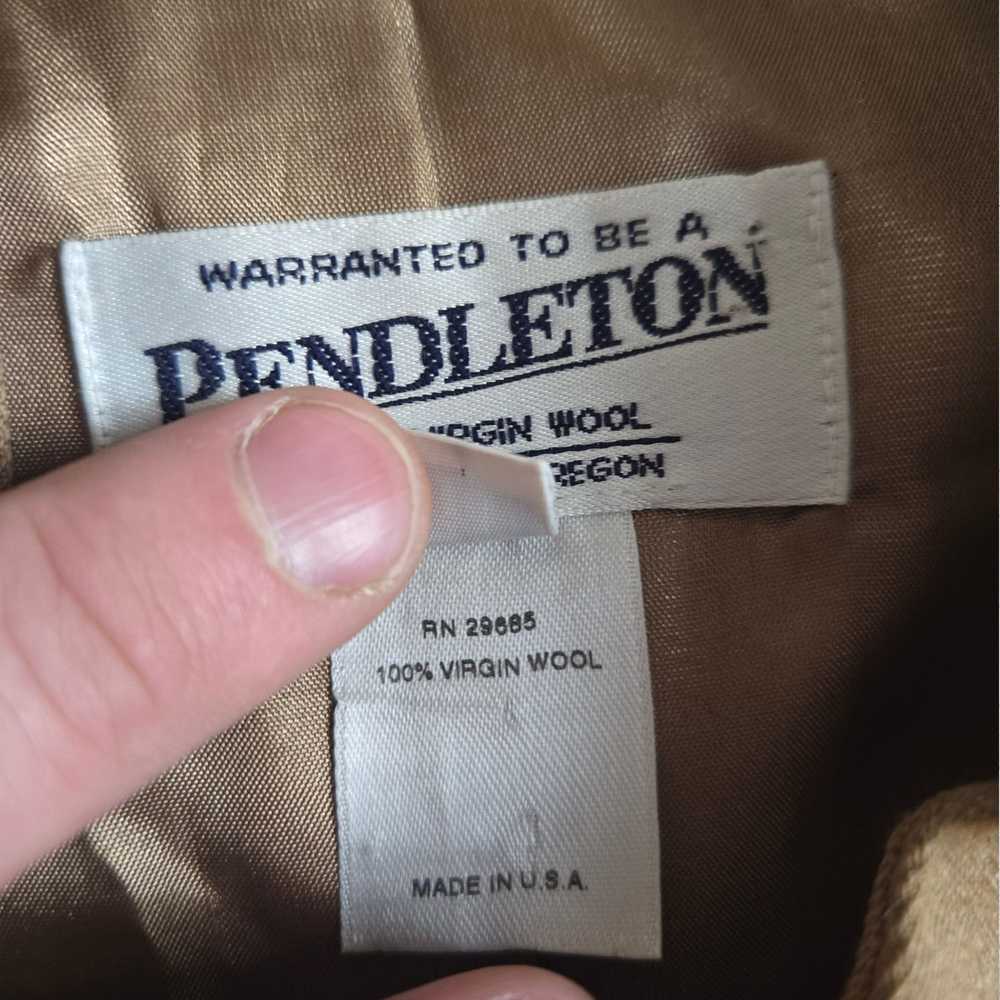 Pendleton Vintage Pendleton Tan USA Made Wool Jac… - image 6