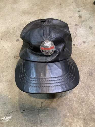 Vintage motorcycle hat leather - Gem