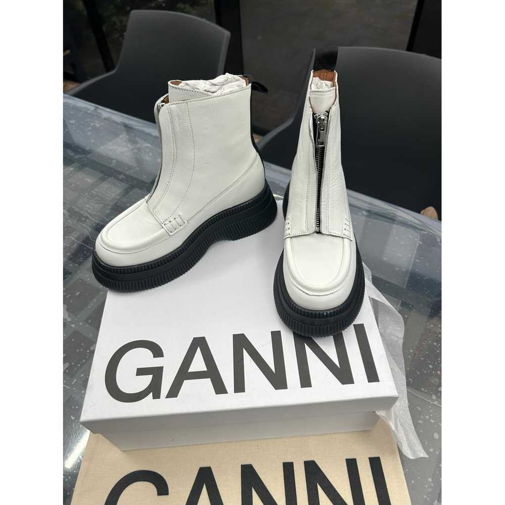 Ganni Leather biker boots - image 2