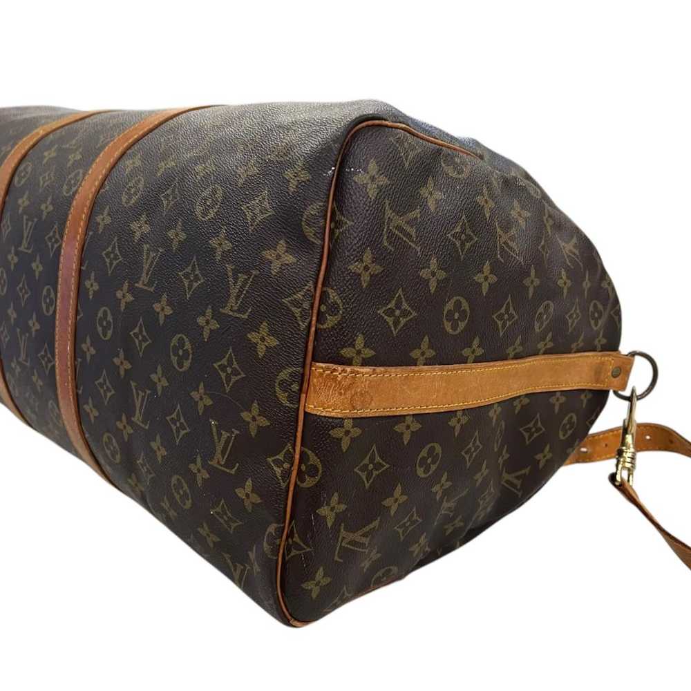 Louis Vuitton Keepall leather travel bag - image 12