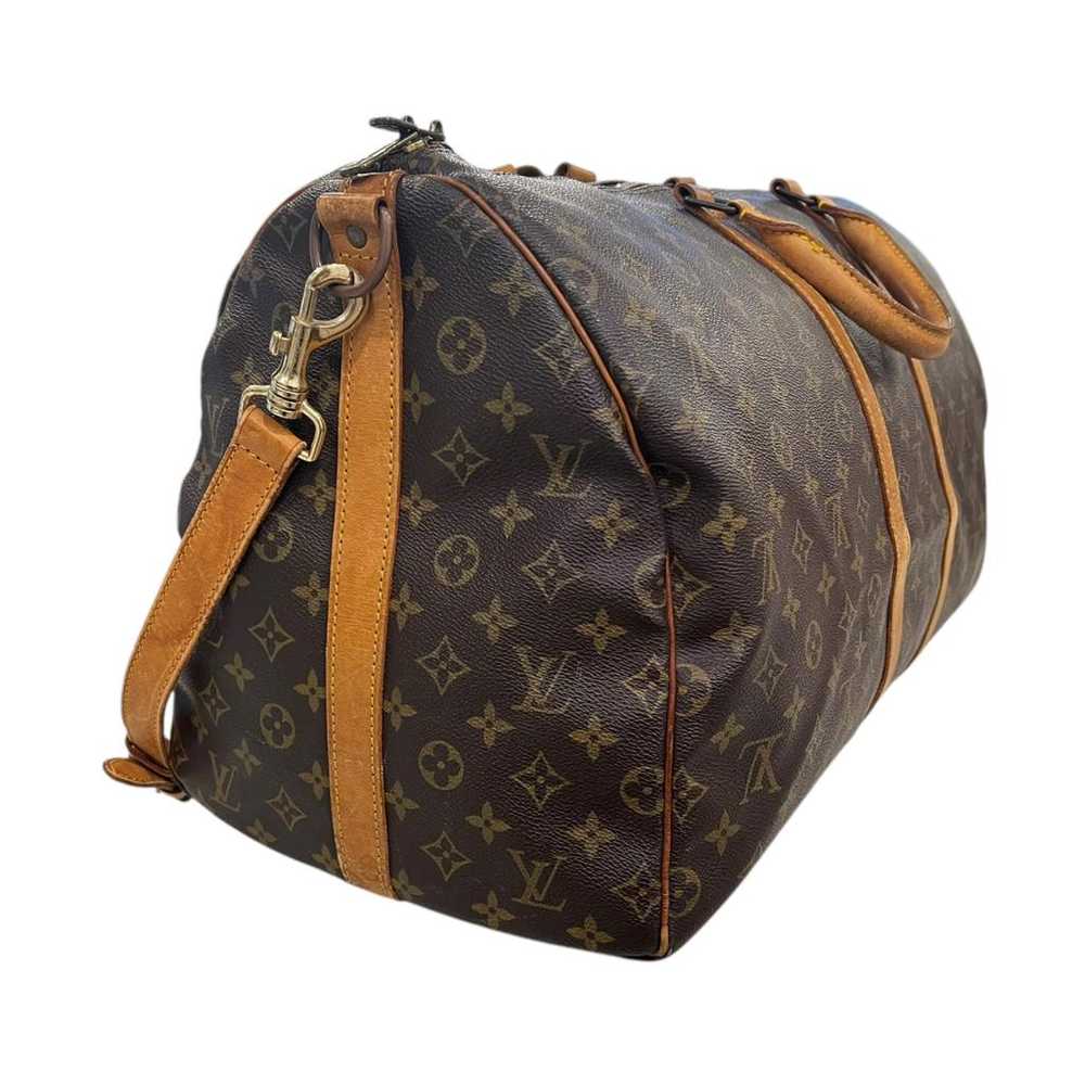 Louis Vuitton Keepall leather travel bag - image 4