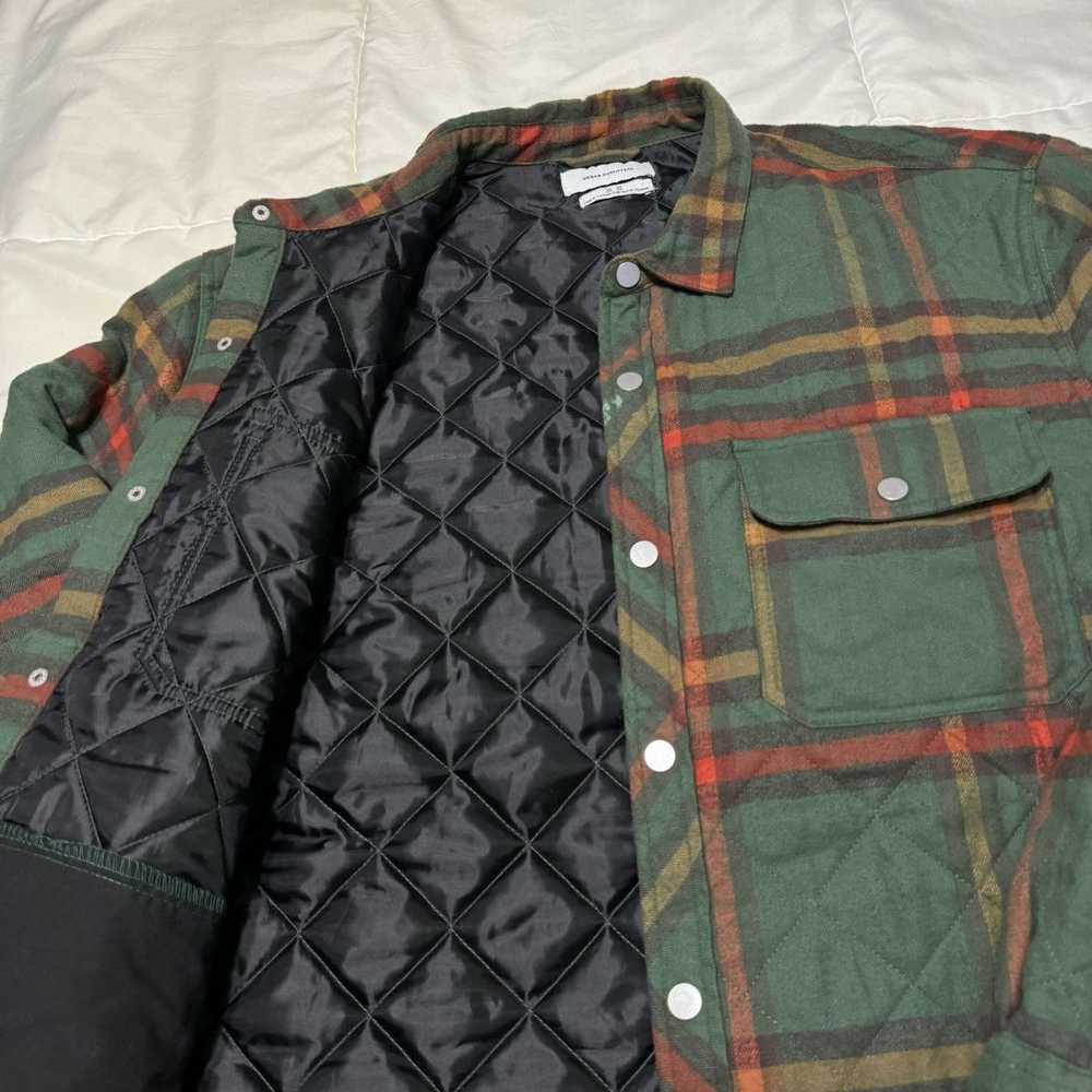 Urban Outfitters Green Plaid Flannel Insulated Bu… - image 4