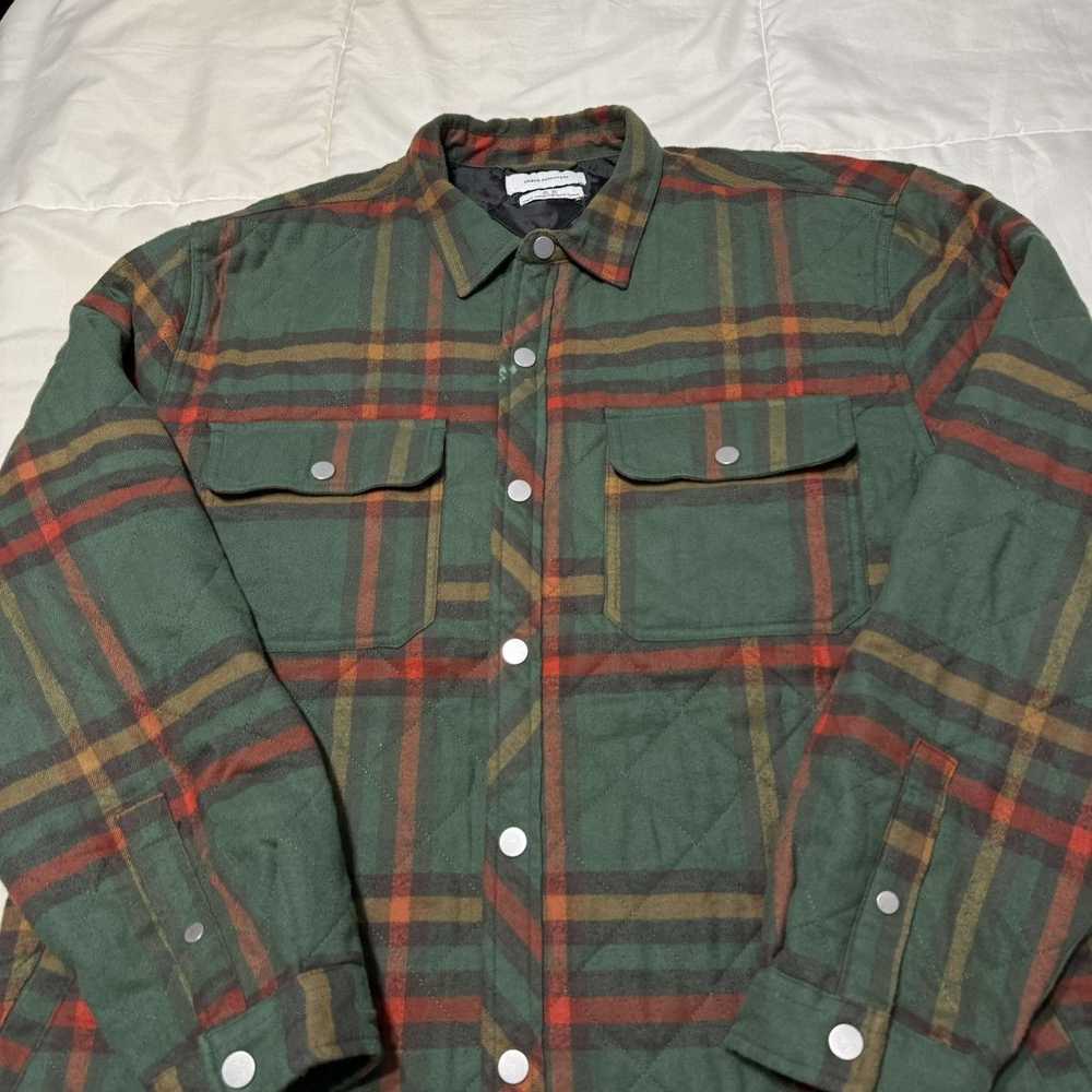 Urban Outfitters Green Plaid Flannel Insulated Bu… - image 7