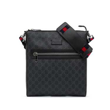 Black Gucci Medium GG Supreme Crossbody