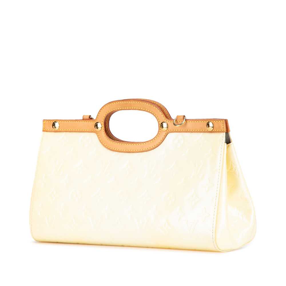 White Louis Vuitton Monogram Vernis Roxbury Drive… - image 2