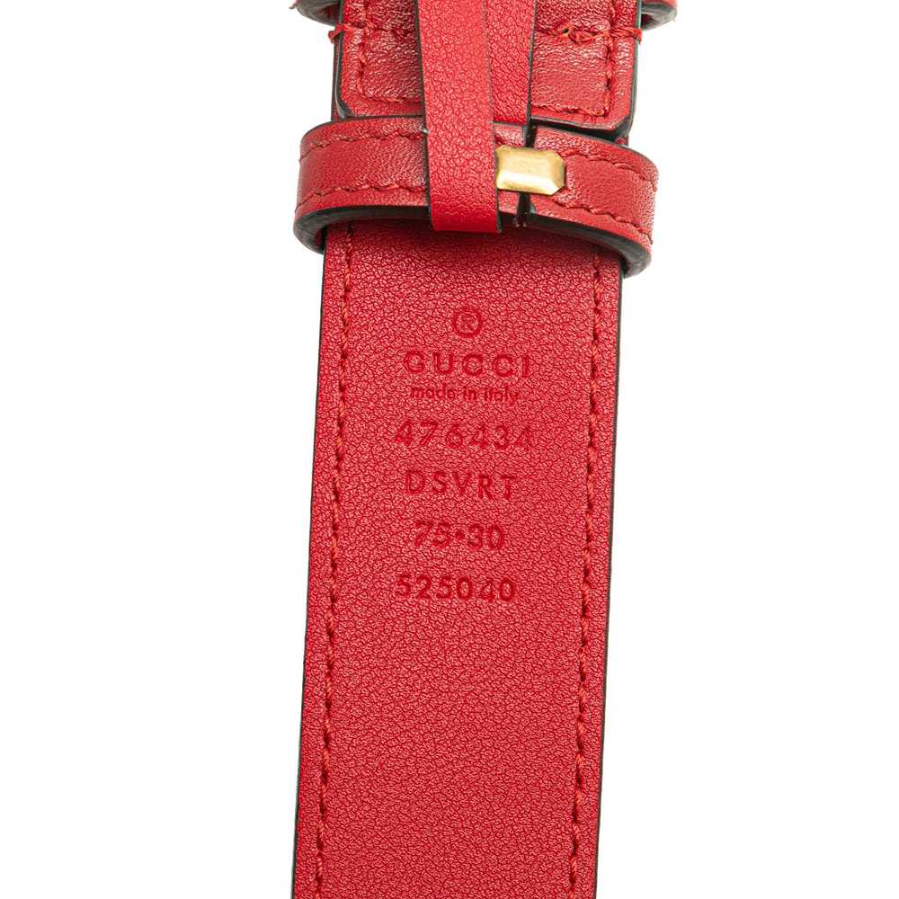 Red Gucci GG Marmont Matelasse Belt Bag - image 7