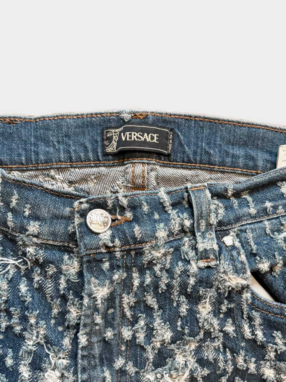 Versace 2010s All-over Ripped Distressed Jeans - image 2