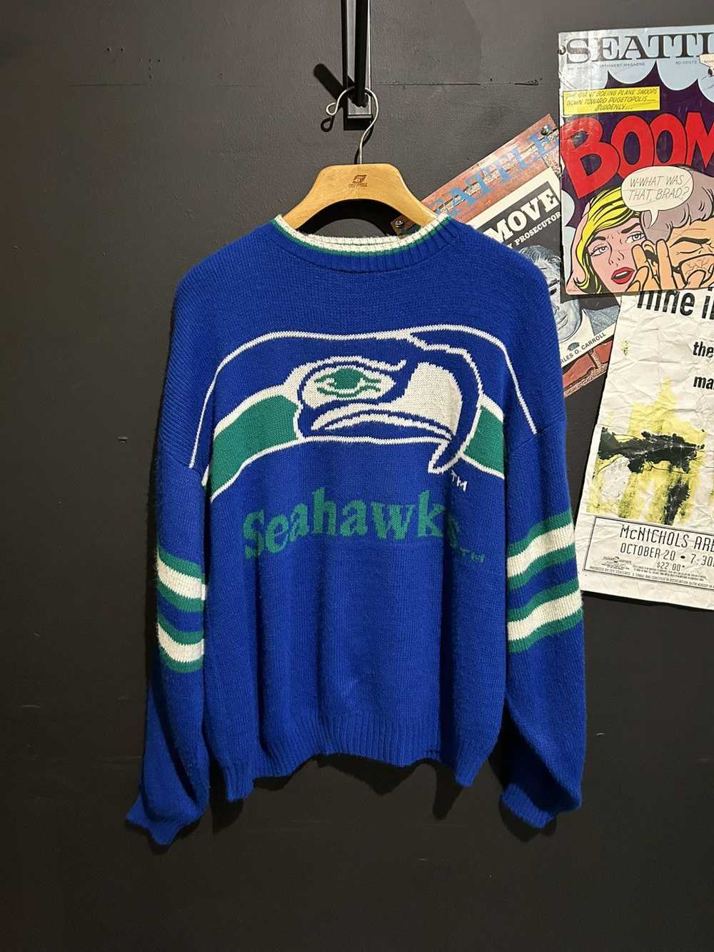 NFL × Vintage Vintage Seahawks knit sweater - image 1