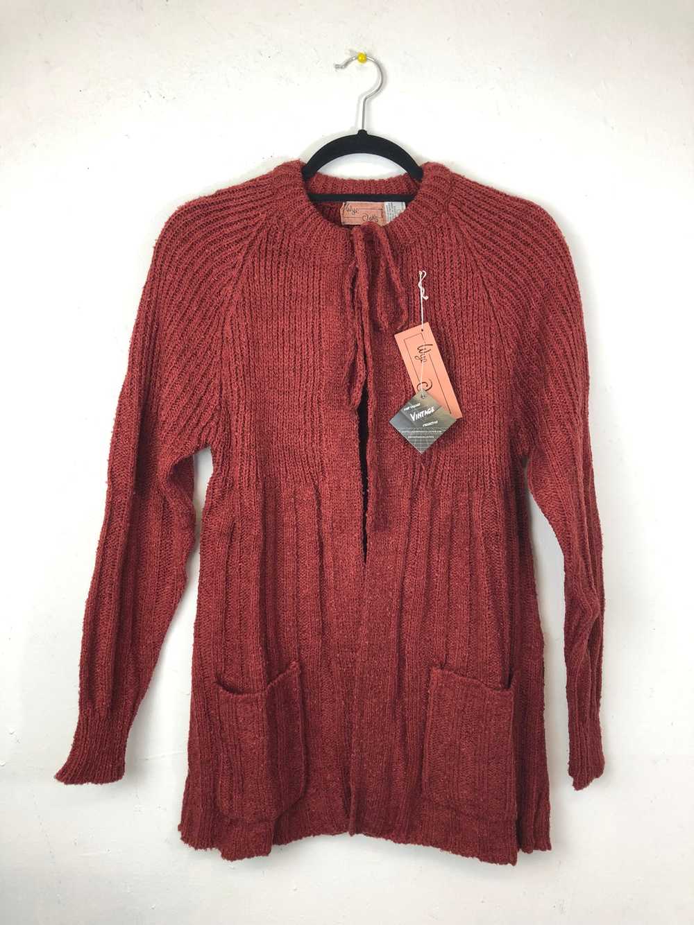 Wye Oaks Tie Sweater Cardigan (Deadstock) - image 1