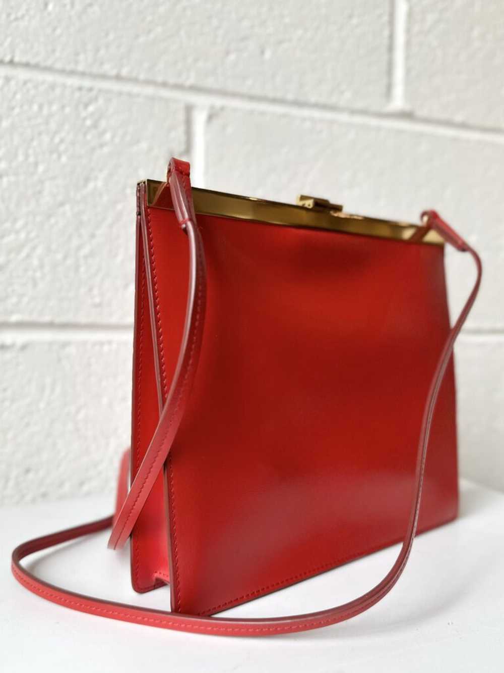 Celine Leather Clasp Shoulder Bag w/ Gold Hardware - image 2