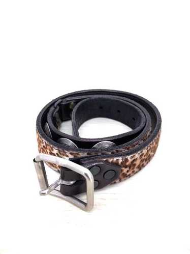 Blackmeans Leopard Lotus Concho Belt