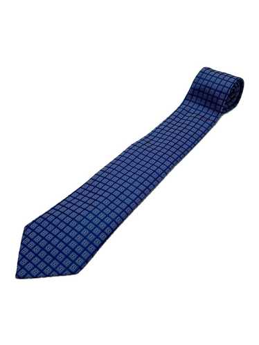 CHANEL Coco Mark Pattern Tie Silk BLU Total Patter