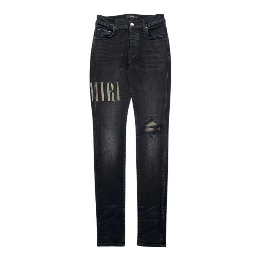 Amiri Amiri Core Logo Applique Jeans Aged Black - image 1