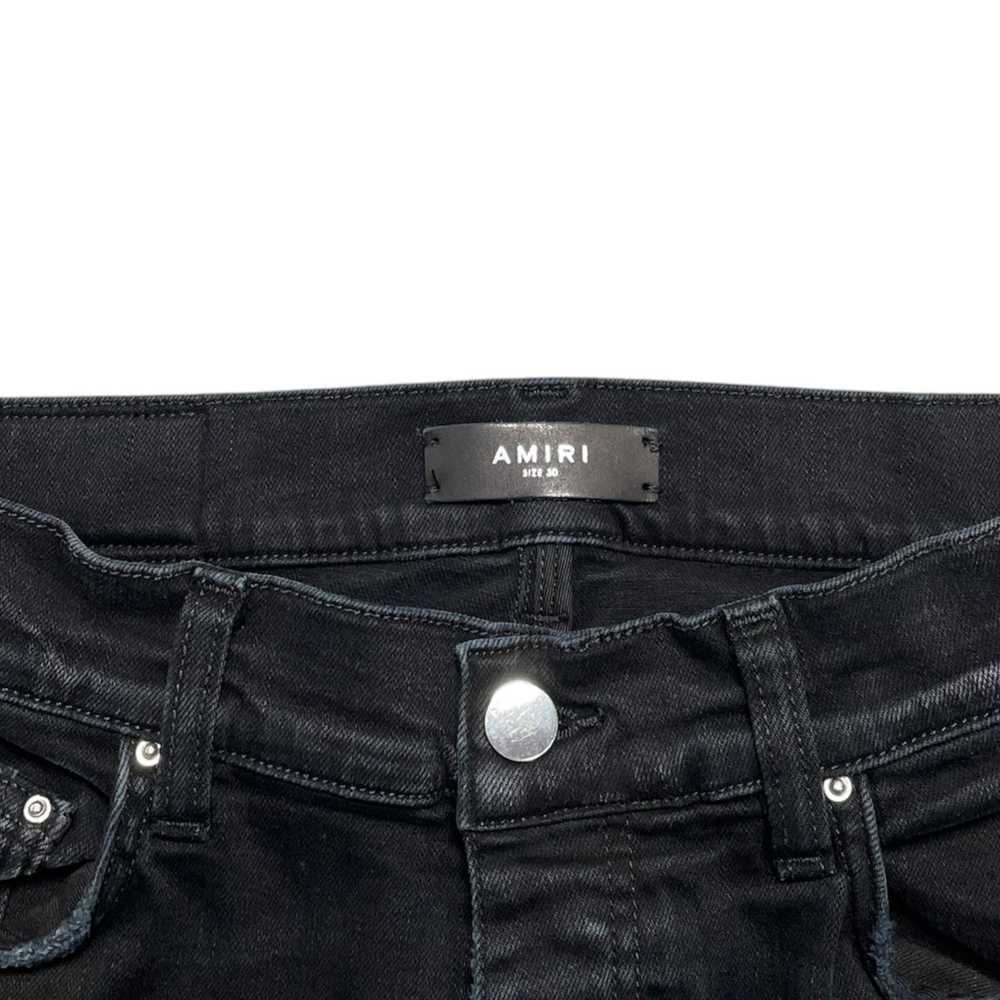 Amiri Amiri Core Logo Applique Jeans Aged Black - image 4