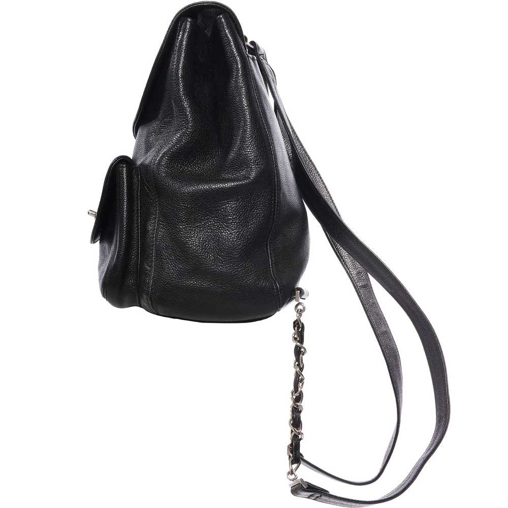 Vintage Chanel Caviar Two Compartment Backpack Ha… - image 3