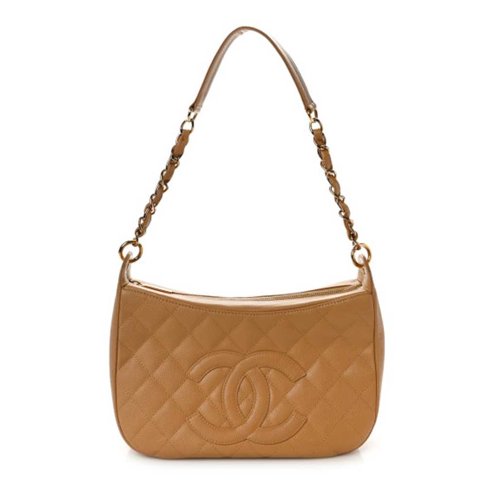 CHANEL Caviar Quilted Timeless CC Shoulder Bag Be… - image 1